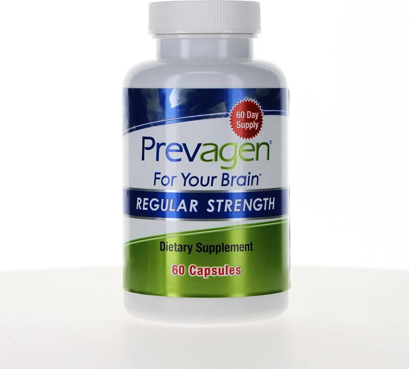 Prevagen Regular Strength dietary supplement bottle with 60 capsules label