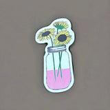 Sunflowers In A Jar Sticker Sunflower