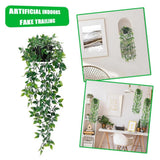1x Artificial Plants Tall Faux PlantsÊ,Green Artificial Indoors Fake Trailing US Green Plant