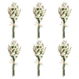 6 Pcs Mini Forget-me-not Dried Flower Bouquet Baby's Breath Boho White Dried Flower