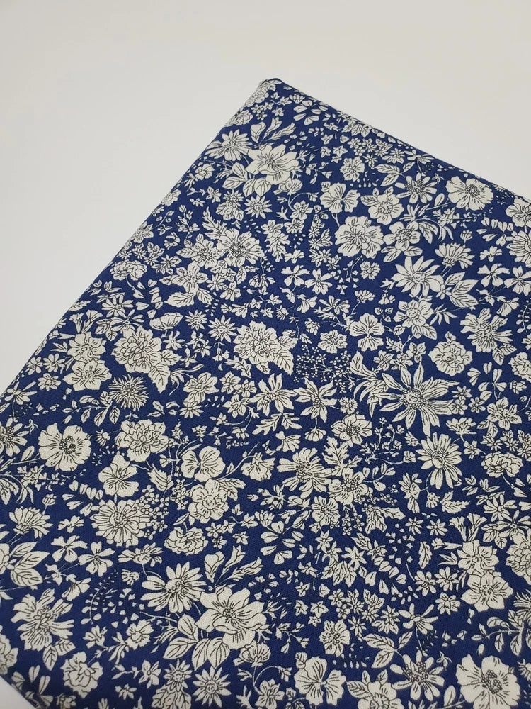 Liberty Fabrics 100% Cotton Florals Navy Sew Quilt Craft NEW FAT QUARTER Flowering Plants