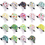 FLORAL COTTON BUCKET HAT REVERSIBLE LADIES Flowers Printed Fisherman Caps N_ Hydrangea