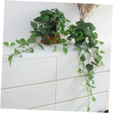 Fake Pothos Hanging Plants Ð 33" Set of 2 Faux Ivy Vines with Green Pothos Green Plant