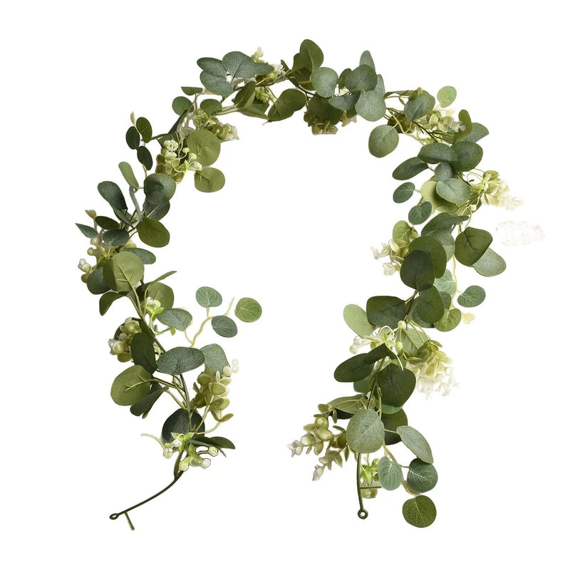 Handcrafted Green Eucalyptus Leaf Wedding Vine Plant for Event Styling Green Plant