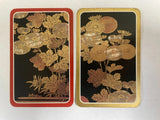 Oriental Sunflower Flowers Gold Leaves Vintage Retro Art Swap Playing Cards x2 Sunflower