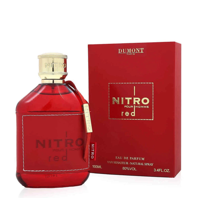 Nitro Red By Dumont EDP Spray 3.4 Fl oz /100 ml  Men Spray Perfume  New Original EDP