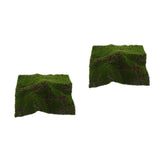 Fake Moss Grass Artificial Turf Outdoor Simulated Lawn Green Plant