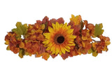 Foliage & Sunflower 18" Swag Silk Flower For Wall Door Arch Window Home Decor Sunflower