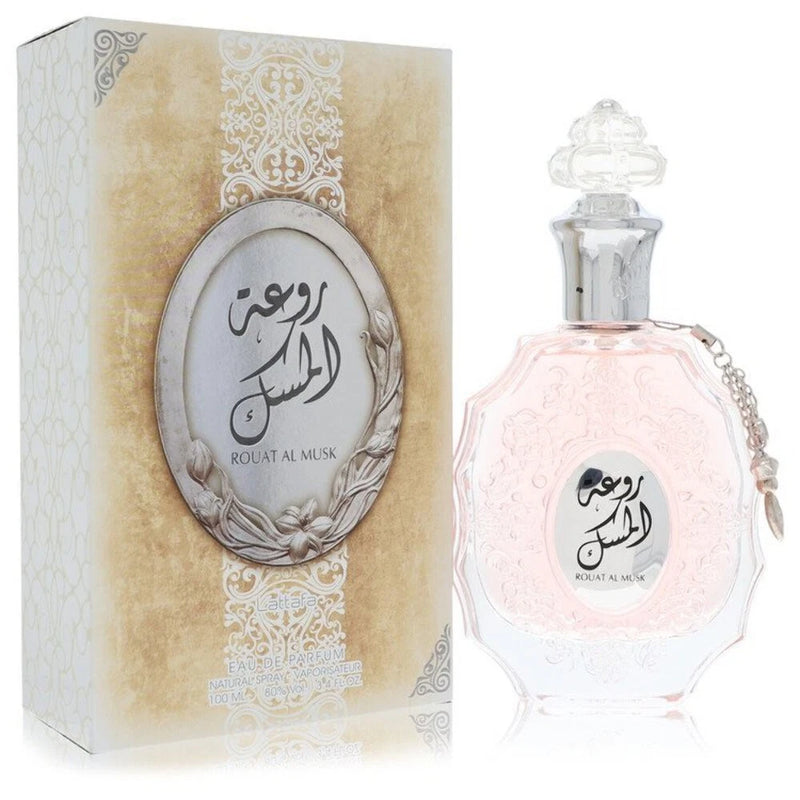 Lattafa Rouat Al Musk by Lattafa Eau De Parfum Spray (Unisex) 3.4 oz (Women) EDP