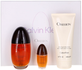 Obsession by Calvin Klein Women Set: EDP + Mini EDP + BL 3.4+0.5+6.7oz New EDP
