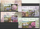 Romania STAMPS 2025 FLOWERS HYDRANGEAS MNH POST SET LABELS HORTENSIE Hydrangea