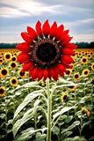 30+RED SUN RARE SUNFLOWER SEEDS FLOWERS BEAUTIFUL TALL CUT NON-GMO HEIRLOOM USA Sunflower