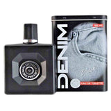 DENIM EDT BLACK Men's Eau de Toilette Spray - 100ML/3.4 oz NEW (IN METAL BOX) EDT