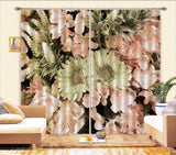 3D Pink Flower Sunflower ZHUA227 Photo Curtain Window Blockout Fabric Amy 2023 Sunflower