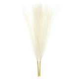 2pcs Faux Pampas Grass 17 Inch 10 Stem Artificial Grass for Cream Pampas Grass