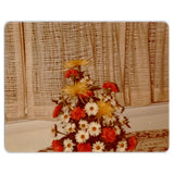 Carnation and Daisy Flowers - 1970s Snapshot - Still Life Arrangement Decor Carnation