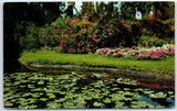 Lily Pond and Colorful Display of Flowers in the Garden of the Southland Lily