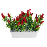 Simulated Pepper Fruit Potted Plant Chile Decor Chili Photo Props Green Plant