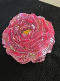Resin 6 Inch Pink Gold Peony Flower Decoration Gift.  583 Peony