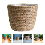 Woven Basket Plant Holder Straw Baskets for Plants Garden Planter Pots Flower Garden Plants
