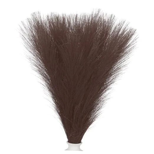 17.7in Pampas Grass Decor, 30pcs Artificial Pampas Grass Bulk Dark Brown Pampas Grass