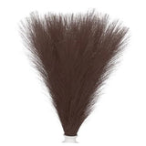 17.7in Pampas Grass Decor, 30pcs Artificial Pampas Grass Bulk Dark Brown Pampas Grass