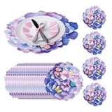 12 Pack Flower Shaped Paper Placemats 13 Inch Purple Hydrangea Floral Hydrangea