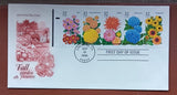 GARDEN FLOWERS SET DAHLIA ASTER HYDRANGEA RUDBECKIA 5 STAMPS 1995 ARTCRAFT FDC Hydrangea