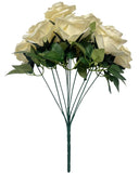 Fake Flowers 10 Heads Rose Artificial Flowers UV Resistant for Wedding Spring... Roses