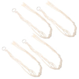 4 Pcs Garden Plant Display Hanging Flower Pot Rack Macrame Hanger Indoor Garden Plants