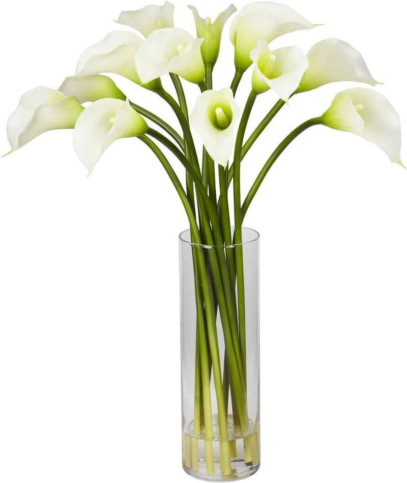 Mini Calla Lily Silk Flower Arrangement Lily