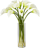 Mini Calla Lily Silk Flower Arrangement Lily