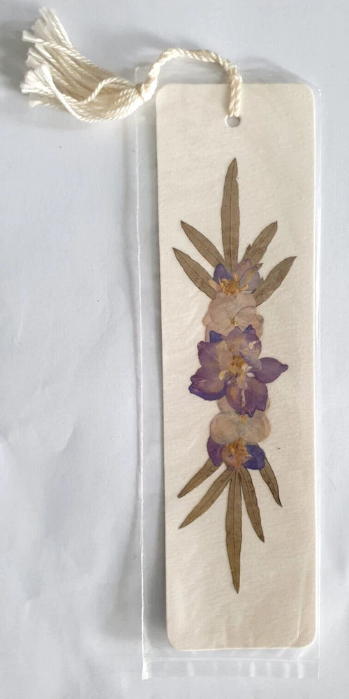 Mauritius Tropical Real Dried Pressed Flowers Bookmark Souvenir Gift UNUSED Dried Flower