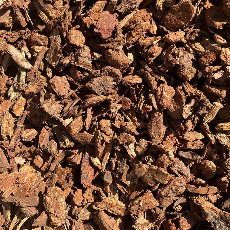 Orchid bark chips, reddish-brown Douglas fir wood for potting plants