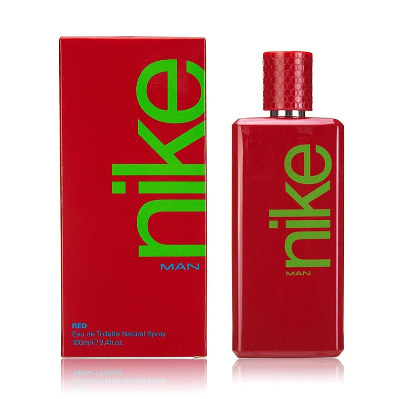 NEW NIKE RED EAU DE TOILETTE FOR MEN WITH FREE WORLDWIDE SHIPPING - 100 ML EDT