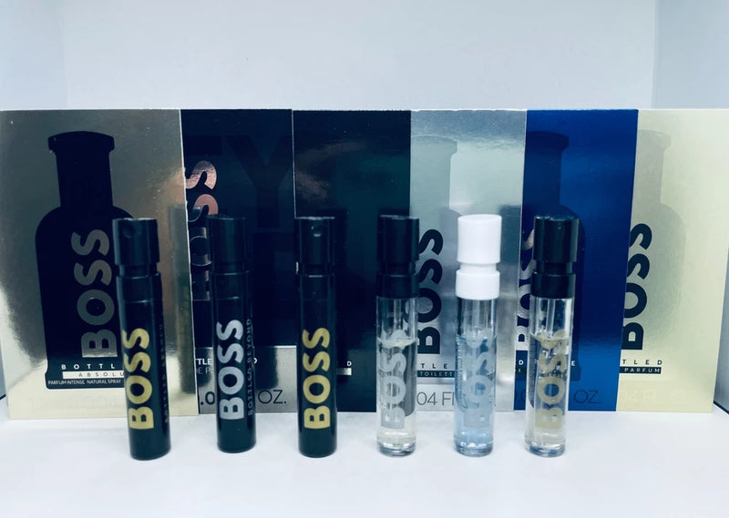 Hugo Boss Men Parfume Collection Sample Spray Vials 6pcSet EDP