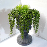 Set of 6 Pcs Artificial Plants Mini Pine Tree String Of Pearls  Succulents(#104) Green Plant
