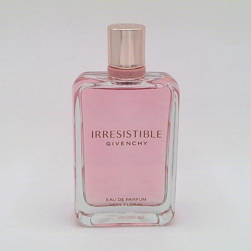 IRRESISTIBLE Givenchy floral eau de parfum bottle, pink glass with rose-gold cap
