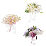 Wedding Bouquet Bridal Hand Flower Chinese Hand Fan Creative Dance Fan Bouquet Bouquet