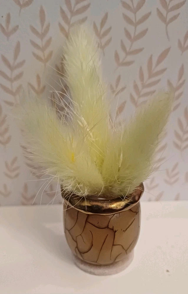 Large Dolls house Pampas Grass in a vase  Flower Accessory  Hand Made UK Pampas Grass