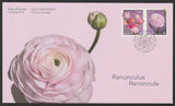 Canada #3375-3376, Ranunculus, Type 1, Official First Day Cover, FDC 2023 Ranunculus
