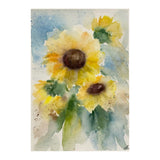 Original Watercolor Art Sunflower Painting Floral Artwork Flowers Watercolor art Sunflower