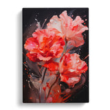 Carnation Flower Action Canvas Wall Art Print Framed Picture Decor Living Room Carnation