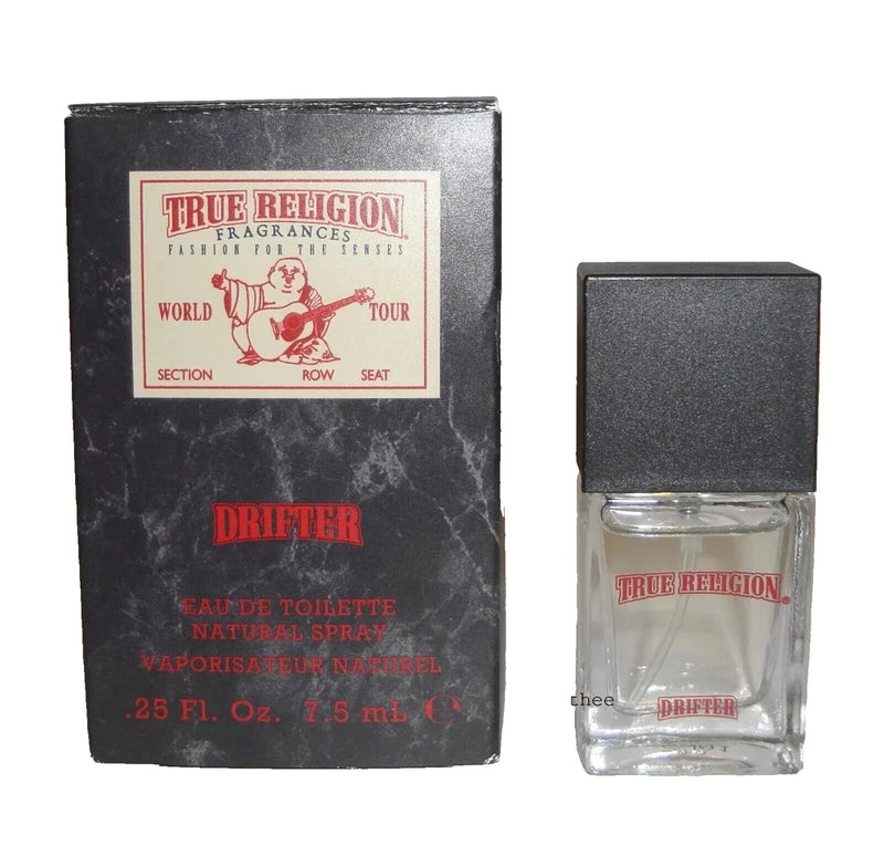 True Religion DRIFTER men cologne Edt 7.5ml /0.25 oz eau de toilette spray nib EDT