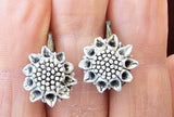 GUC Vintage Sunflower Clip On Earrings Sunflower