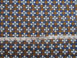 1 yd 100% Cotton Fabric "Hounds Tooth Floral" by Spring Creative Flowering Plants