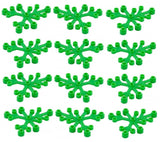 __LEGO LOT OF 12 NEW BRIGHT GREEN 6 X 5 LEAVES LEAF PLANT PIECES Green Plant