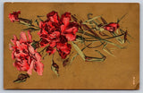 Red and Pink Carnations Greeting Postcard Flowers USA Unposted Carnation