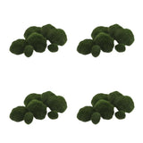 6 Pcs Moss Decor Faux for Plants Indoor Artificial Stone Ornament Decorative Green Plant