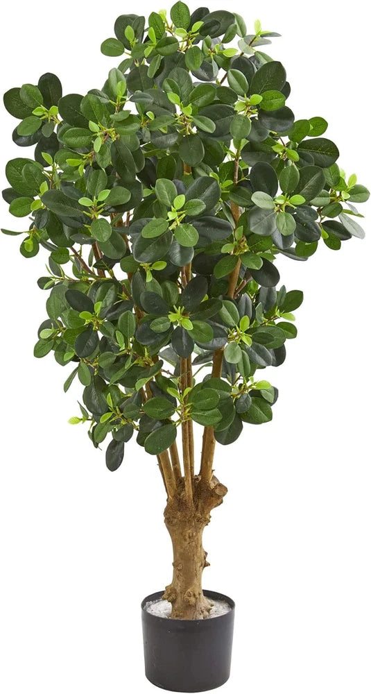 3Ft. Lifelike Panda Ficus Artificial Tree for Home or Office Decor Green Plant